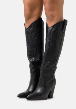 Zign Leather- Cowboy-/Bikerlaarzen - Black