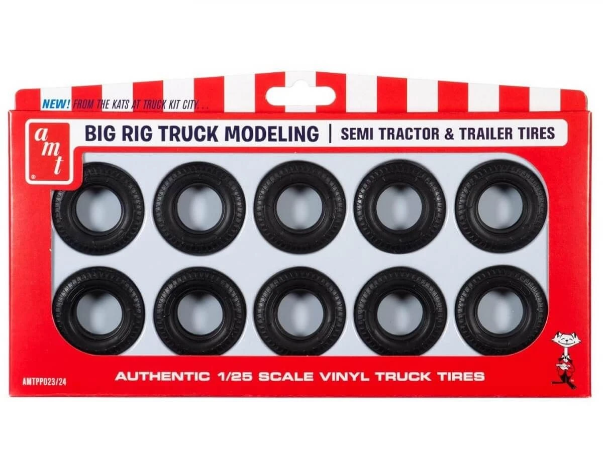 AMT 1:25 Big Rig Tire Parts Pack 2 AMT 1:25 Big Rig Tire Parts Pack