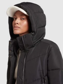 Khujo Wintermantels Wintermantel Limetta Dames Zwart -Serax Shop b0762905c6558415bc65552fd0c8152d