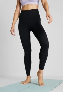 Nike Performance Nike Yoga Luxe 7/8-Infinalon-Leggings Mit Hohem Taillenbund FĂźr Damen - Legging - Black/Dark Smoke Grey