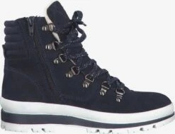 Tamaris Enkellaarsjes Veterlaarsjes Dames Marine -Serax Shop b9faaabe39866e277fa818d147b80121