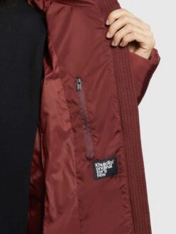 Khujo Wintermantels Wintermantel HAZELLE Dames Roestrood -Serax Shop b9faf7624f25a8febfa313cf2eacedb1