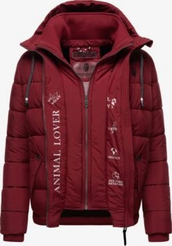 Marikoo Winterjassen Winterjas Taisaa Dames Bloedrood -Serax Shop bae085dfeff33b5495f36d02c007f7cf