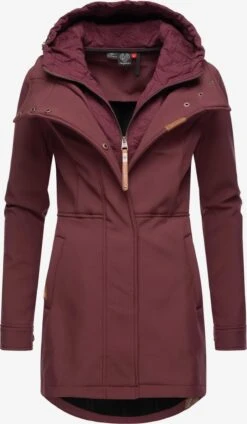 Ragwear Parkas Tussenparka Ybela Dames Wijnrood