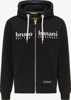 Bruno Banani Sweatvesten Met Capuchon Sweatvest Parker Heren Zwart