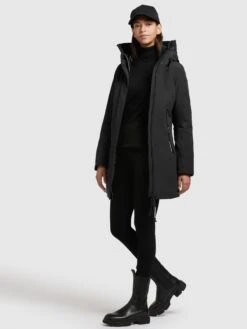 Khujo Winterjassen Winterjas Viona 3 Dames Zwart -Serax Shop c06c208fa5ba384a92f206cb738c3d38