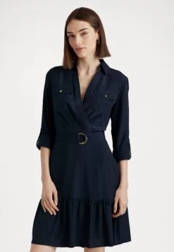 Magomyr Long Sleeve Day Dress - Jurk - Navy