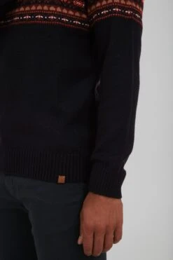 Blend Coltruien Trui TJESSE Heren Donkerrood / Zwart -Serax Shop c570d19fcd19121bbf445364a6f06255