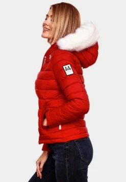 Marikoo Winterjassen Winterjas Nasriin Dames Rood -Serax Shop ca8363ef4a7b543c1fa277658d618d7c