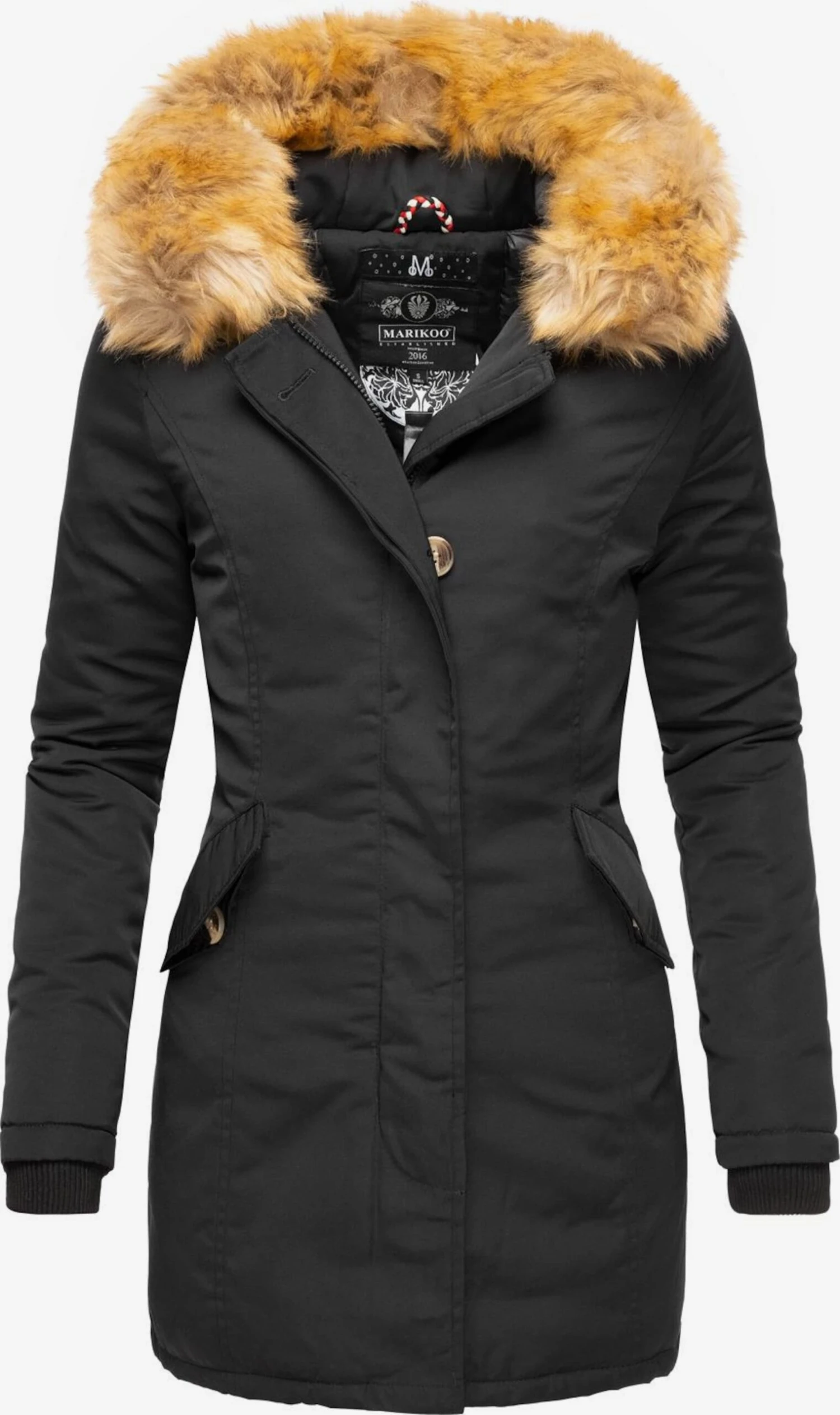 Marikoo Parkas Winterparka Karmaa Dames Zwart 3 Marikoo Parkas Winterparka Karmaa Dames Zwart