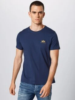 Alpha Industries T-shirts Regular Fit Shirt Heren Navy -Serax Shop d935022310ed94e739f6bf6a4fc87211