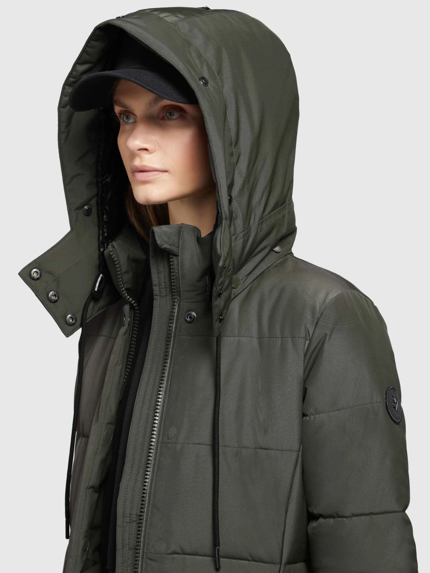 Khujo Wintermantels Wintermantel Cliv Dames Donkergroen 9 Khujo Wintermantels Wintermantel Cliv Dames Donkergroen - Afbeelding 7