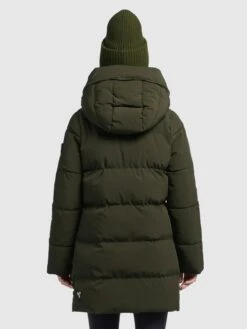 Khujo Korte Mantels Wintermantel Wente Dames Kaki -Serax Shop debf607d7efff65ff72f740c28a1efdd