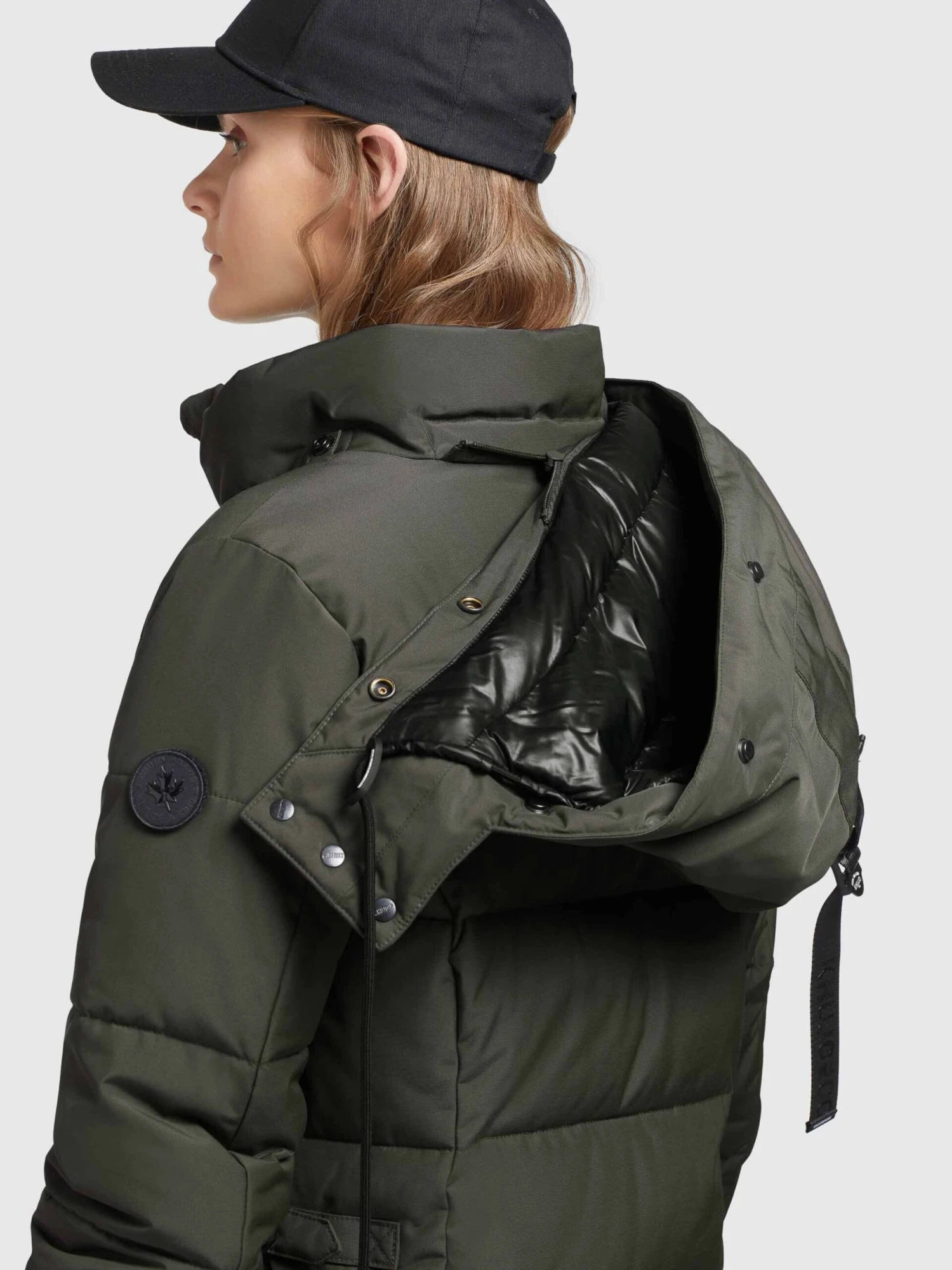 Khujo Wintermantels Wintermantel Cliv Dames Donkergroen 10 Khujo Wintermantels Wintermantel Cliv Dames Donkergroen - Afbeelding 8