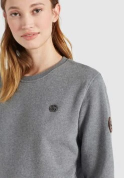Khujo Sweatshirts Sweatshirt Lisel Dames Grijs -Serax Shop e7bdeb86498a5cc60b7f4902a98accc0