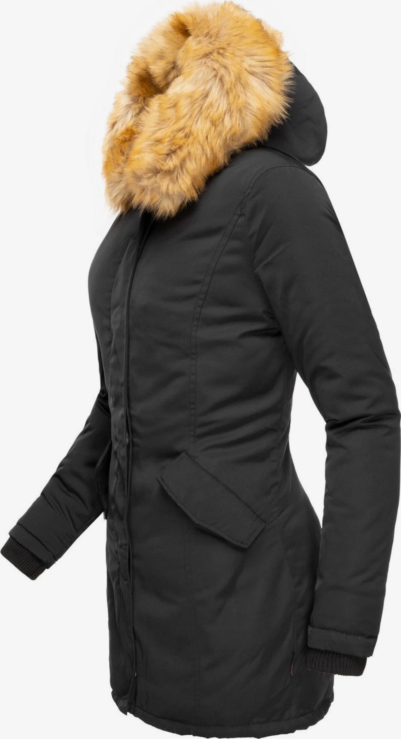 Marikoo Parkas Winterparka Karmaa Dames Zwart 4 Marikoo Parkas Winterparka Karmaa Dames Zwart - Afbeelding 2