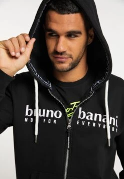 Bruno Banani Sweatvesten Met Capuchon Sweatvest Parker Heren Zwart -Serax Shop fb8f95d4e2252e22fb7f242bb754044c