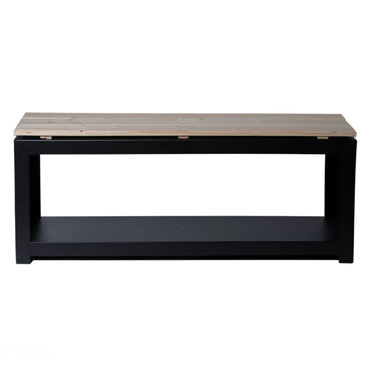 Bank Met Houtopslag Rechthoek – Esschert Design 2 Bank Met Houtopslag Rechthoek – Esschert Design