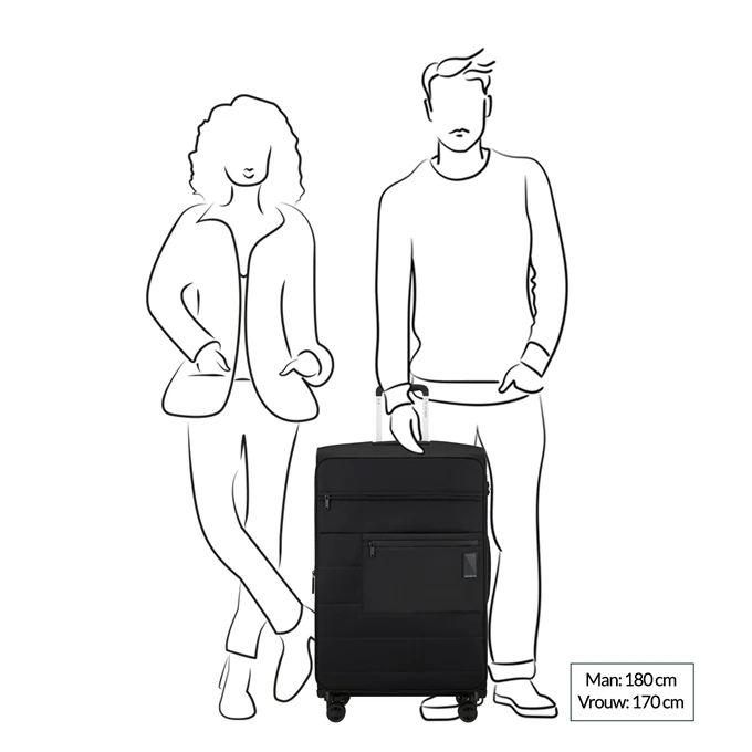 Samsonite Vaycay Spinner 77 EXP Black 4 Samsonite Vaycay Spinner 77 EXP Black - Afbeelding 2