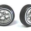 Pegasus 1/24-1/25 Sovereign's Chrome Wheel & Tire Set