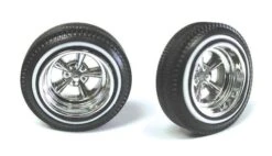 Pegasus 1/24-1/25 Sovereign's Chrome Wheel & Tire Set
