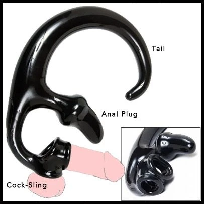 Oxballs Buttplug Met Cock & Ball Sling - Zwart 5 Oxballs Buttplug Met Cock & Ball Sling - Zwart - Afbeelding 5