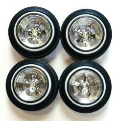 Pegasus 1/24 Chrome 15" Mini T's W/Tire Set