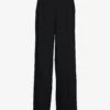 Selected Femme SLFTINNI MW WIDE PANT - BLACK