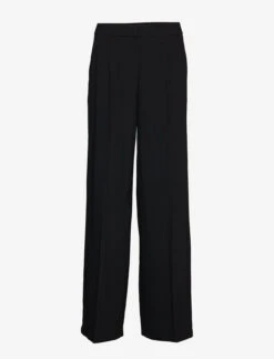 Selected Femme SLFTINNI MW WIDE PANT - BLACK