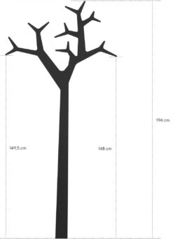 Swedese Tree Wall Kapstok 194 Cm, Zwart -Serax Shop swedese tree wall coat hanger 194 cm 15